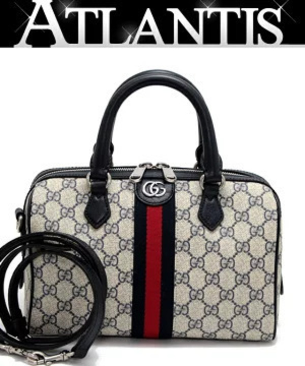 Gucci Ophidia Top Handle Boston Bag x Leather